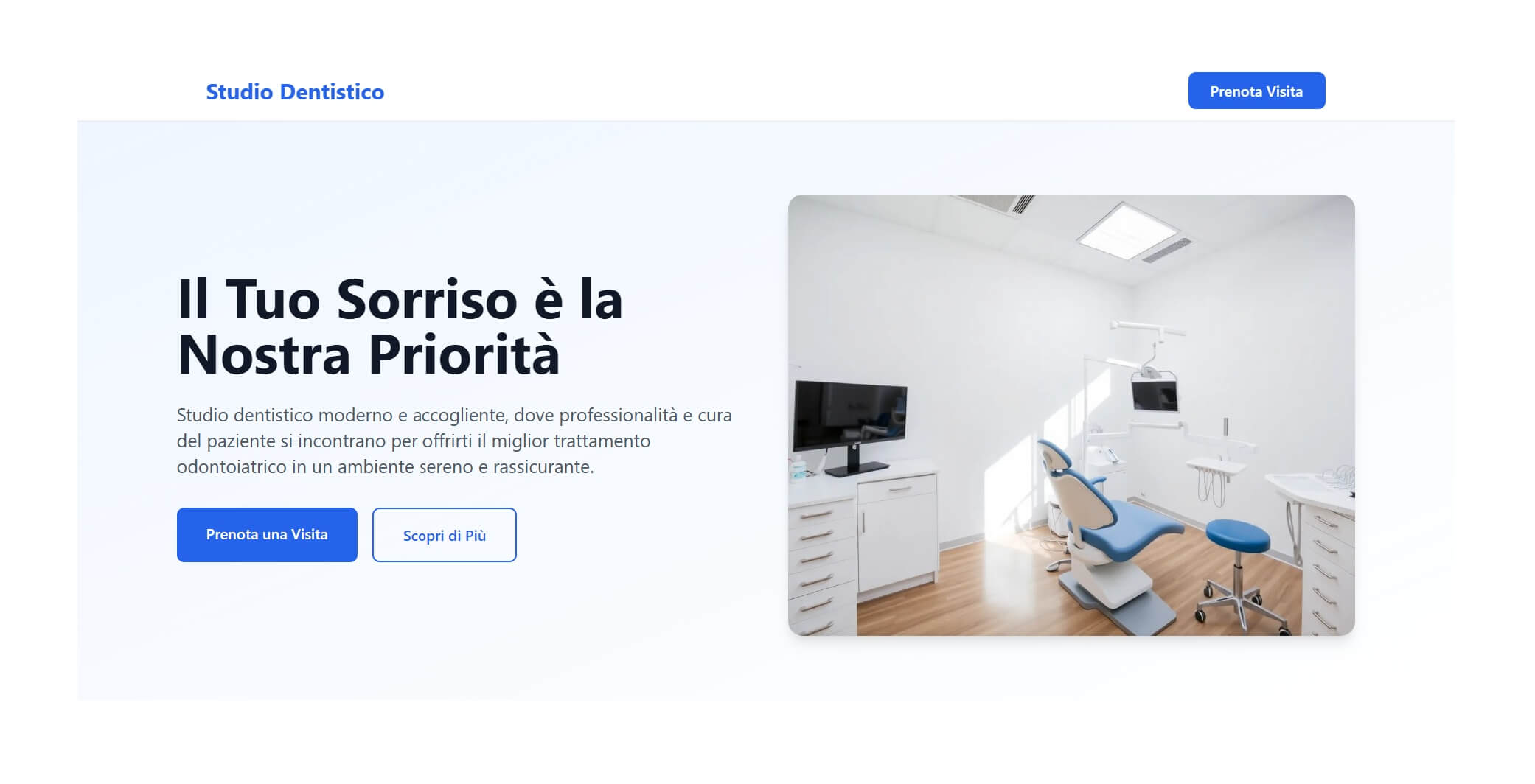Esempio sito dentisti